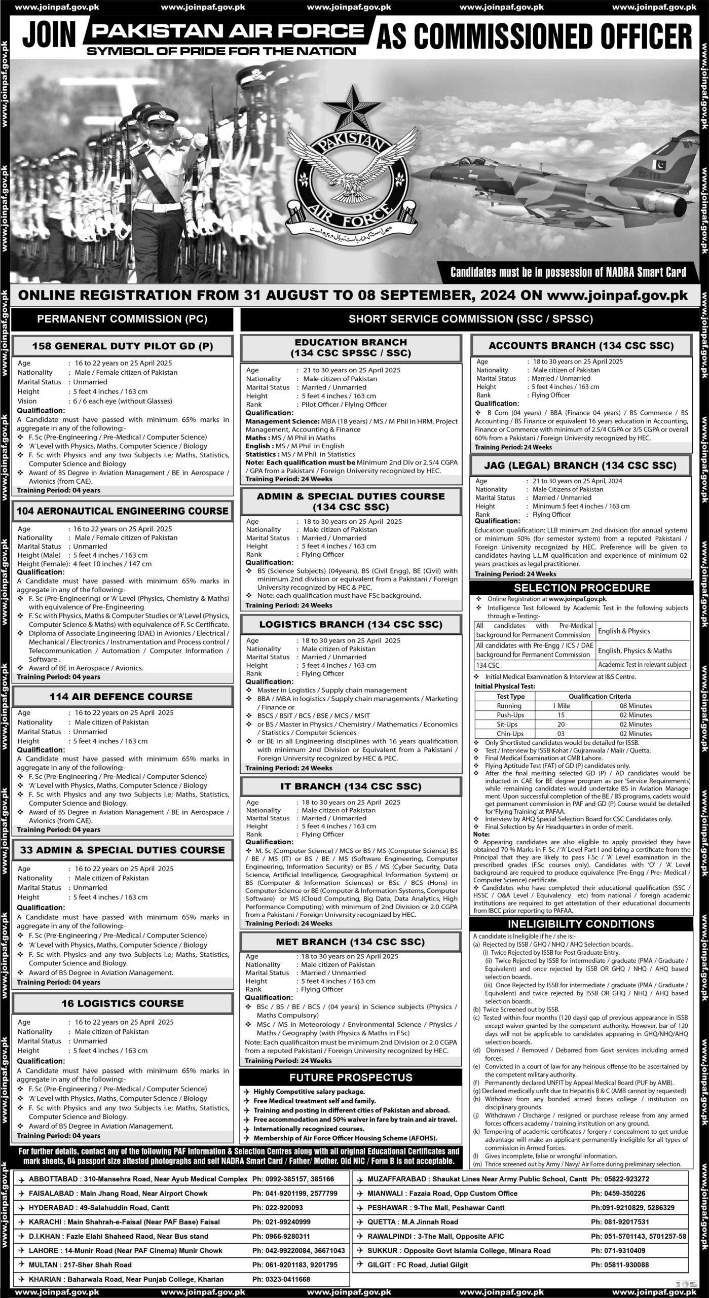 Latest Jobs in Pakistan AirForce As a General Duty Pilot GDP 2024